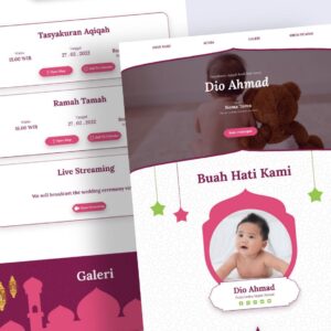 Undangan Digital Tema Aqiqah 1