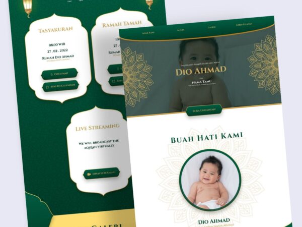 Undangan Digital Tema Aqiqah 2