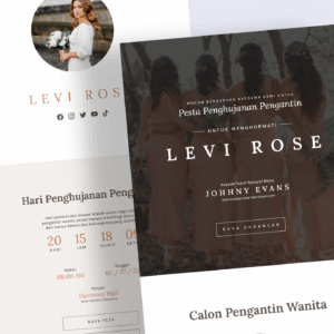 Undangan Digital Tema Bachelorette 1