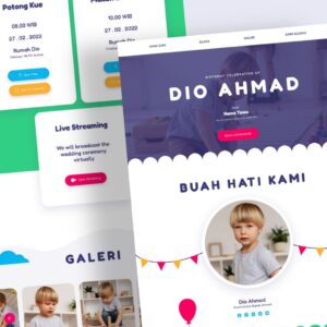 Undangan Digital Tema Birthday 1
