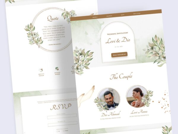 Undangan Digital Tema Floral 1