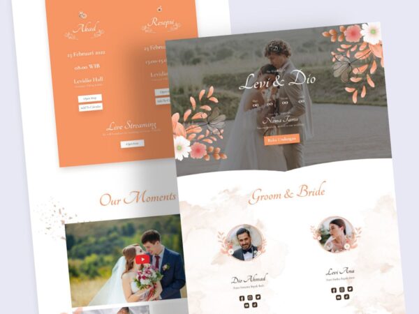 Undangan Digital Tema Floral 3