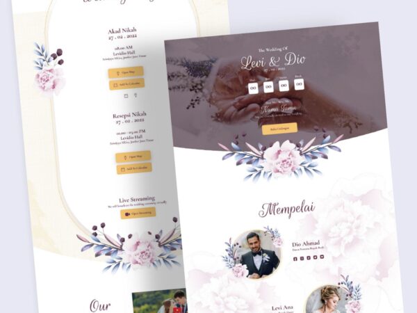 Undangan Digital Tema Floral 4