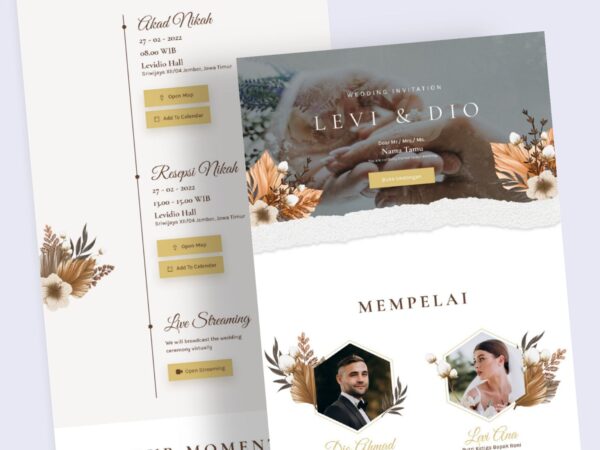 Undangan Digital Tema Floral 6