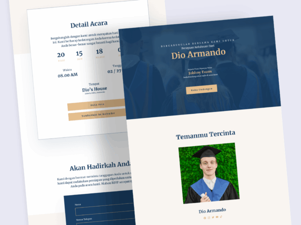 Undangan Digital Tema Graduation 1