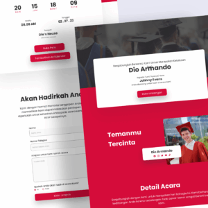 Undangan Digital Tema Graduation 2