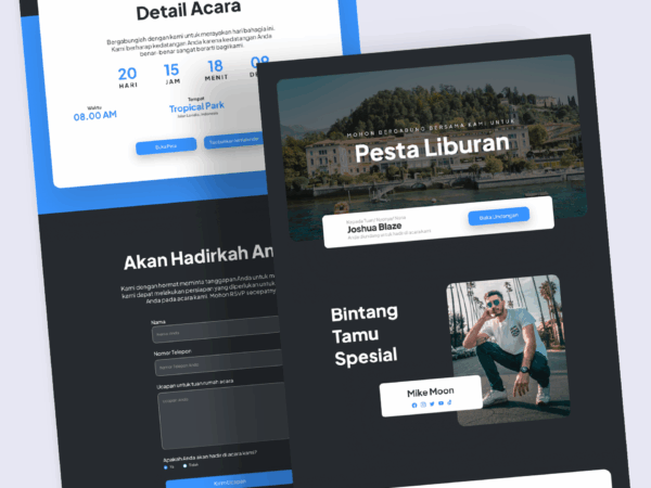 Undangan Digital Tema Holiday 1