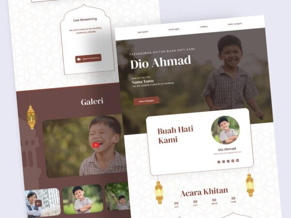 Undangan Digital Tema Khitan 1