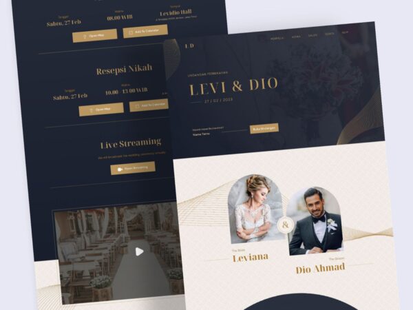 Undangan Digital Tema Luxury 1