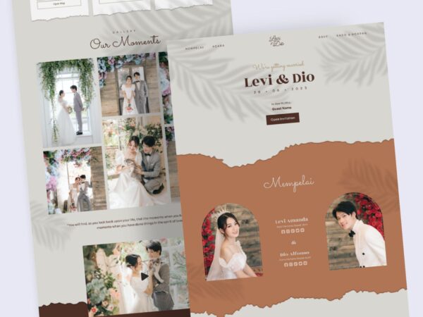 Undangan Digital Tema Overlay Shadow 3