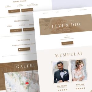 Undangan Digital Tema Post Wedding Celebration 1