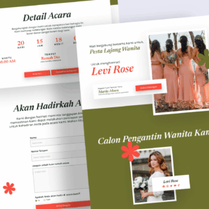 Undangan Digital Tema Wedding Shower 1